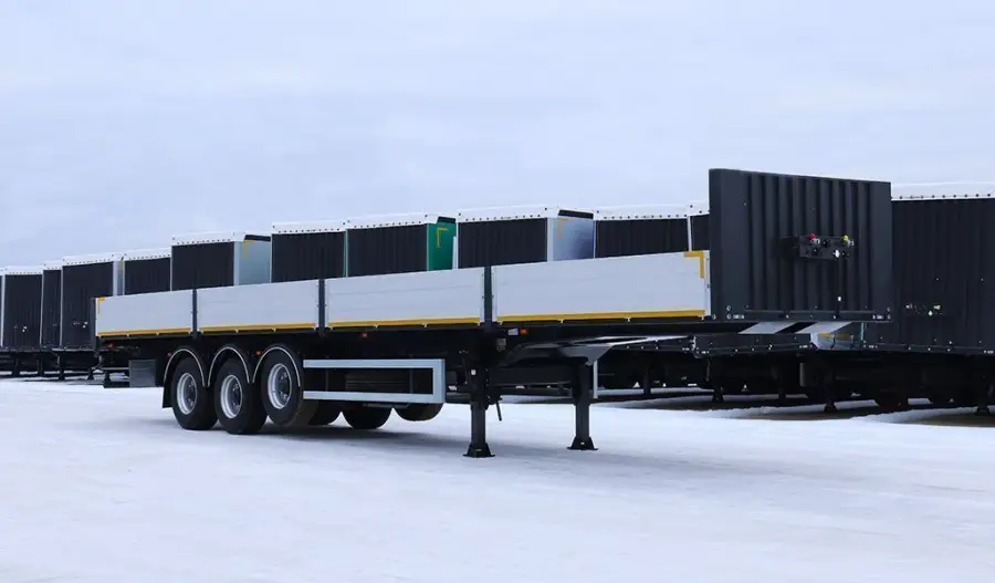 Полуприцеп бортовой с кониками Тонар B3-13/K (9888)